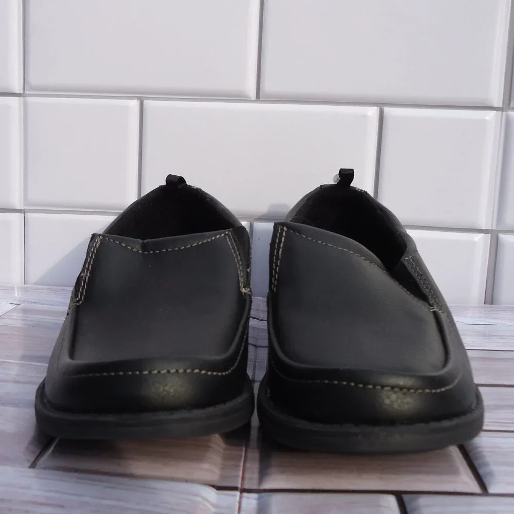 NWT. SIZE 13. George black slip-on formal /dress shoes.